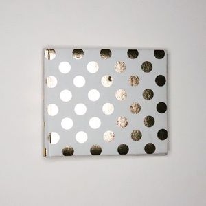 Gold and White Polka Dot Photo Albun